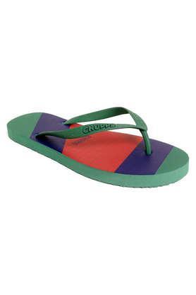 patang collection rubber slipon women's slippers - acid green