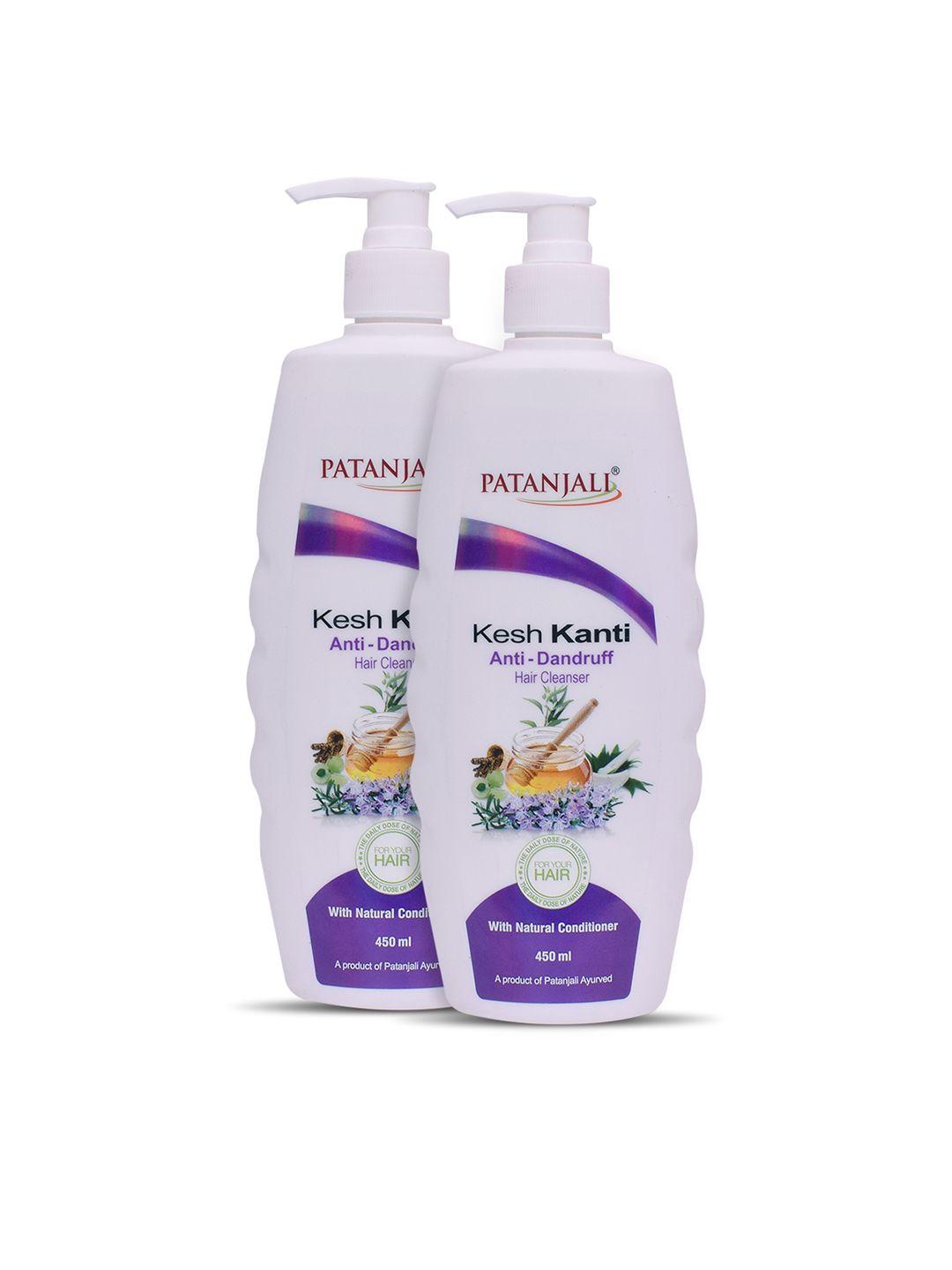 patanjali set of 2 kesh kanti anti dandruff hair cleanser for smooth hair - 450 ml each