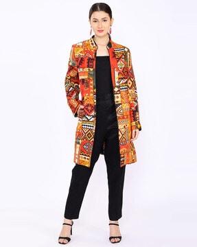 patch print twill jacket