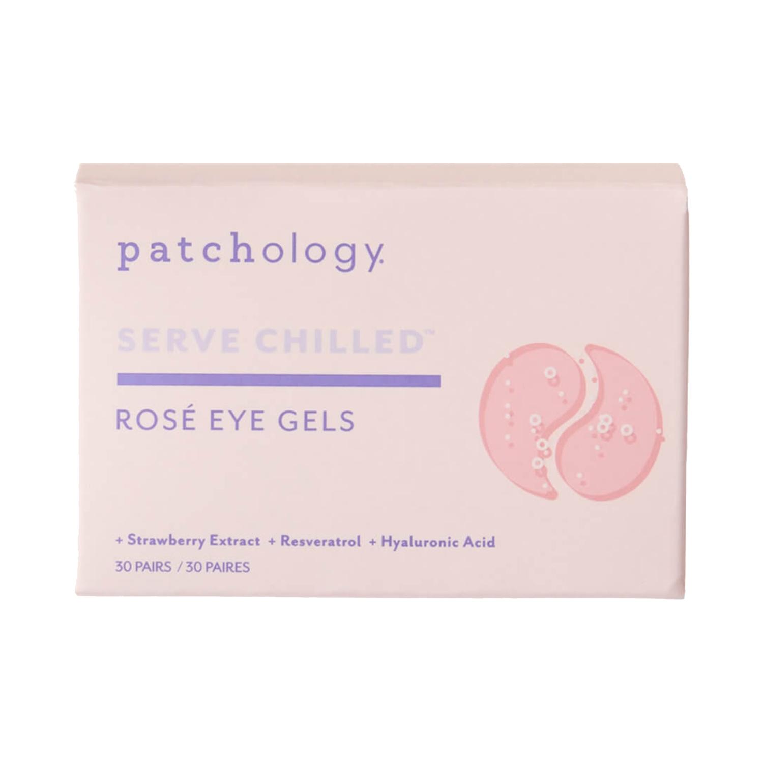 patchology serve chilled rose eye gel patches (30pcs)