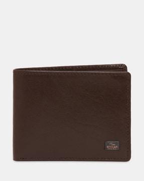 patent leather bi-fold wallet