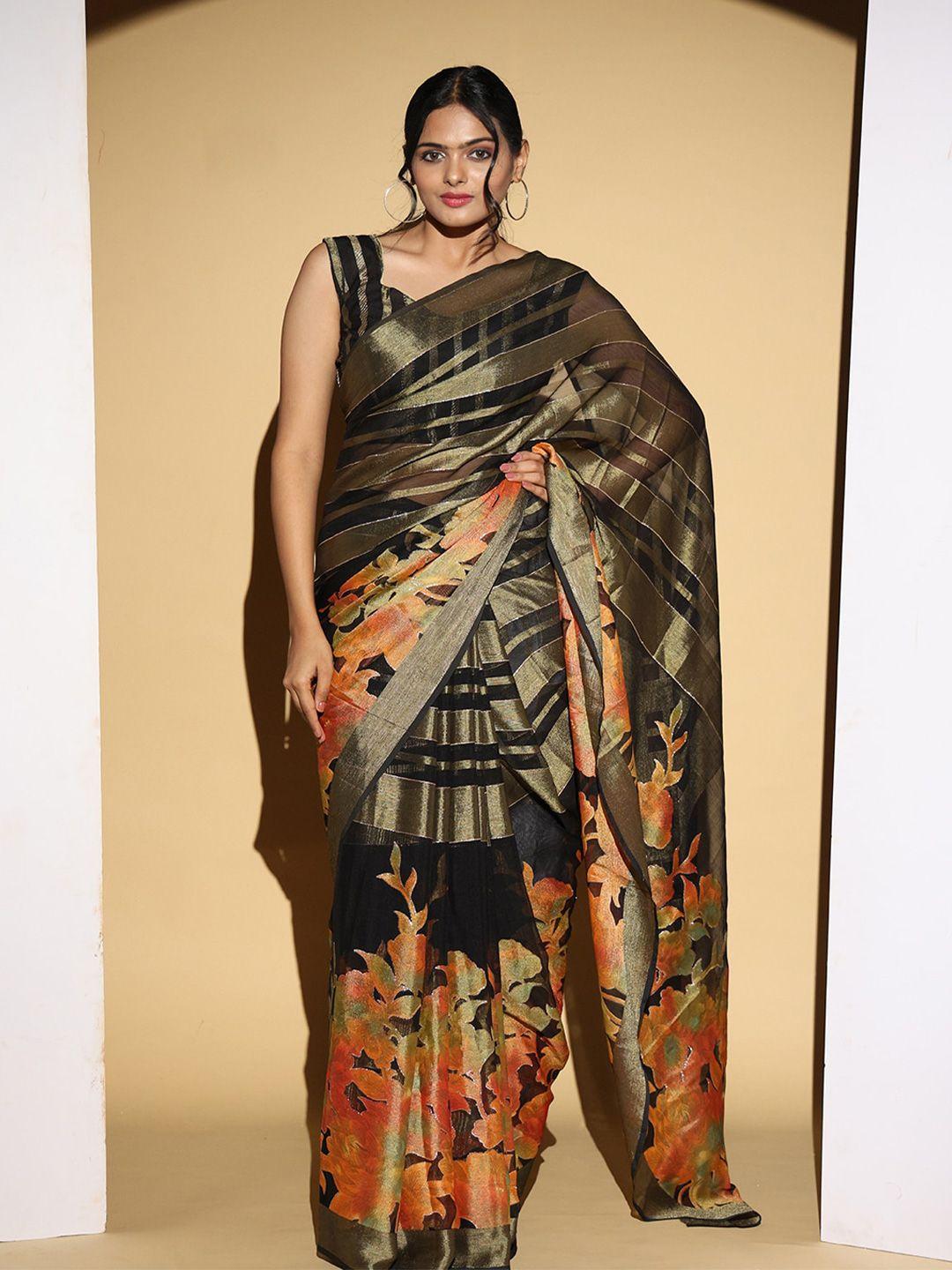 patlipallu floral print saree