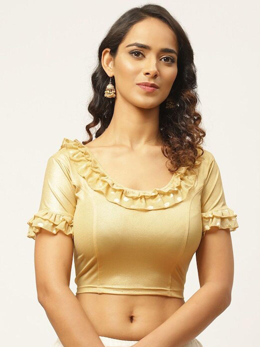 patlipallu stretchable cotton saree blouse