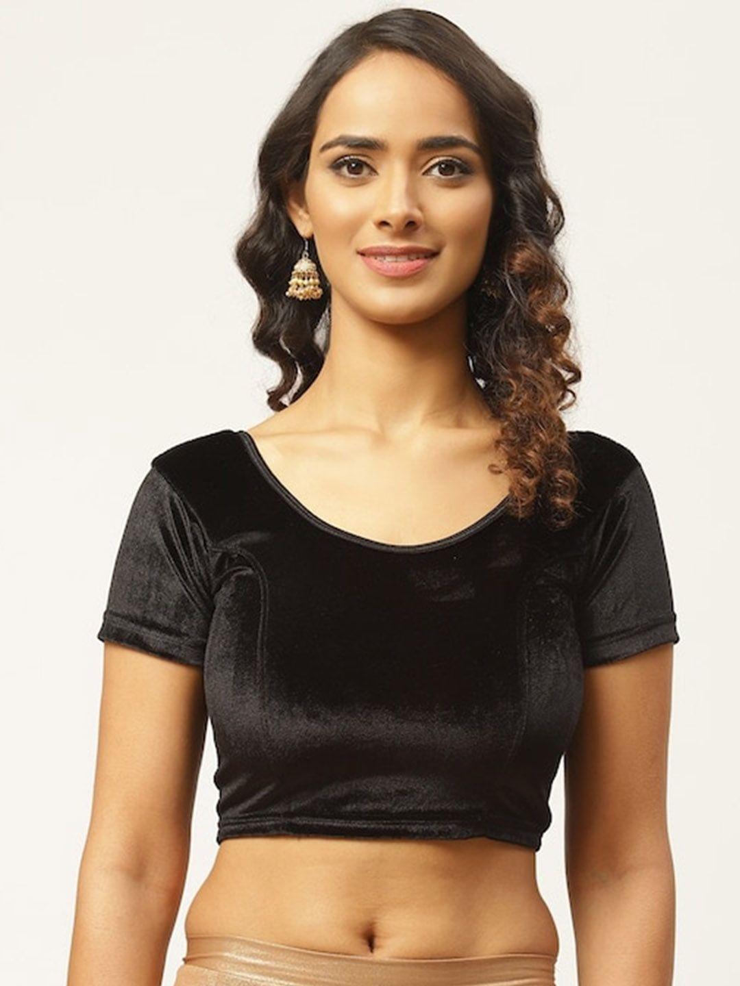 patlipallu stretchable velvet saree blouse