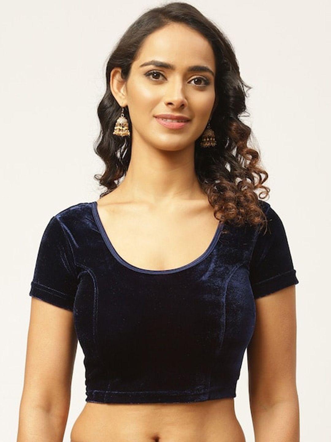 patlipallu velvet stretchable saree blouse