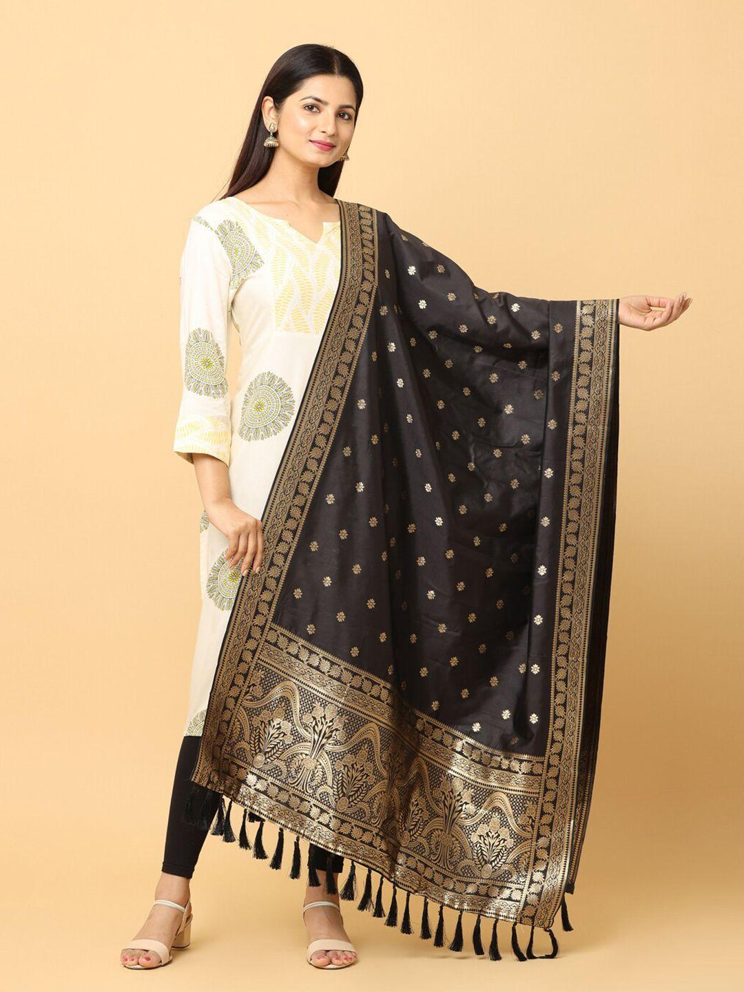 patlipallu woven design dupatta with zari