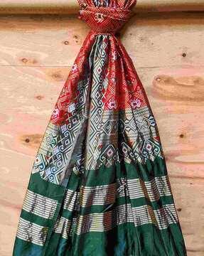 patola woven dupatta with tassels