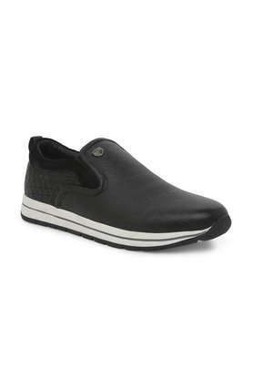 patric leather lace up men's formal shoes - black