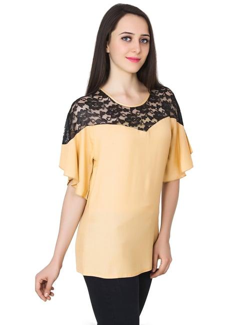 patrorna gold lace top