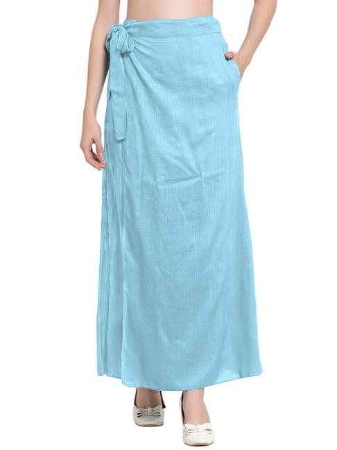 patrorna sky blue maxi skirt