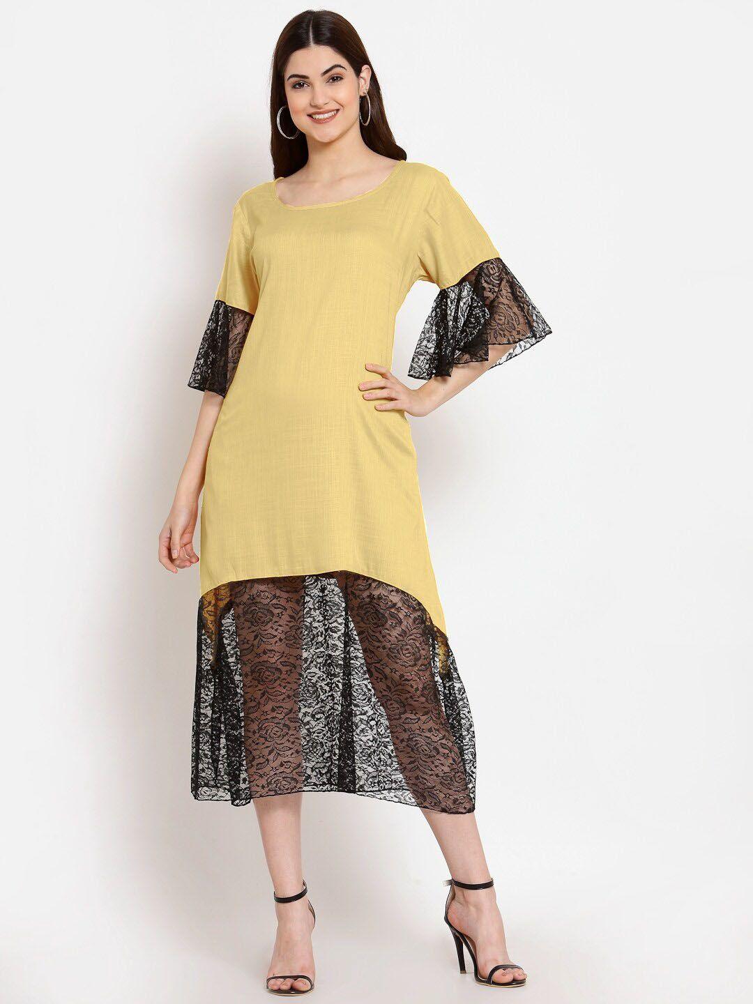 patrorna a-line midi cotton dress