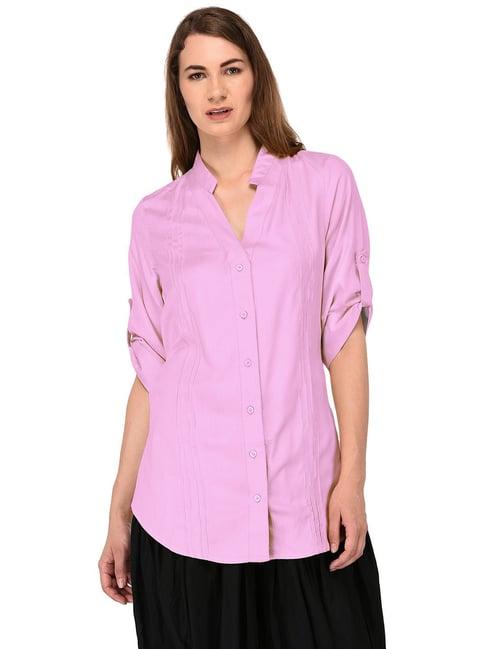 patrorna baby pink regular fit shirt