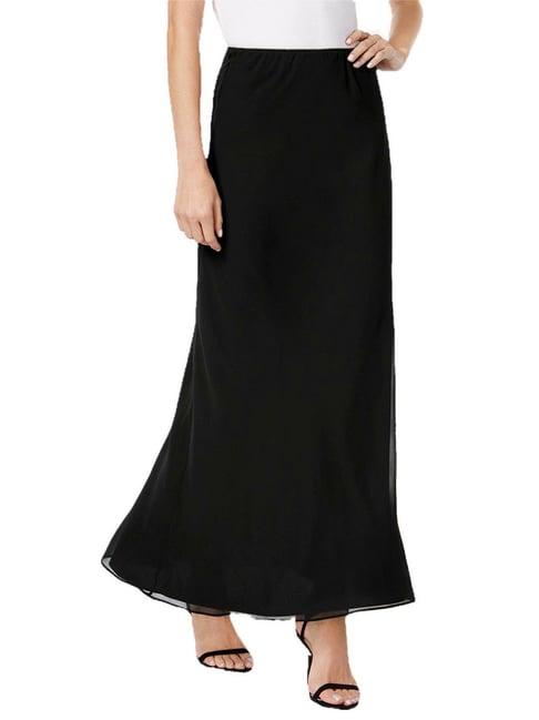 patrorna black maxi skirt