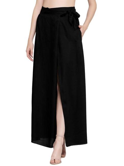 patrorna black maxi skirt