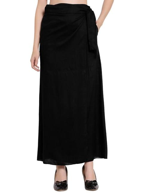 patrorna black maxi skirt