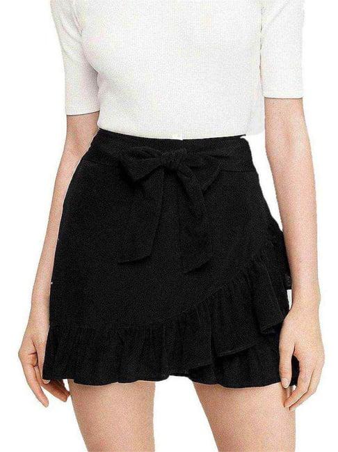 patrorna black mini skirt