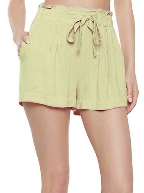 patrorna cream regular fit shorts