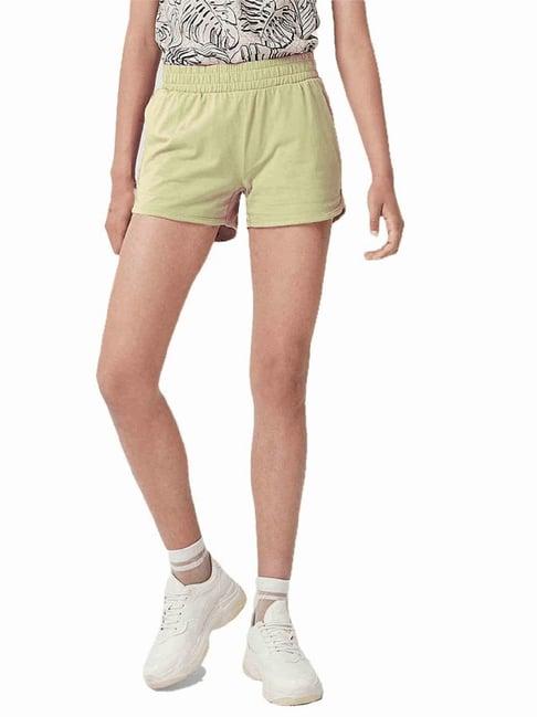 patrorna cream regular fit shorts