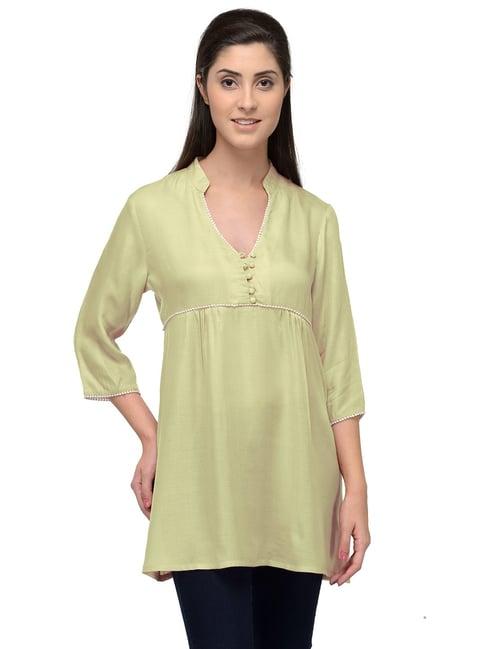 patrorna cream regular fit tunic