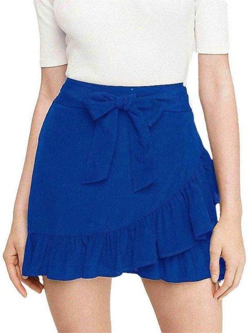 patrorna dark blue mini skirt