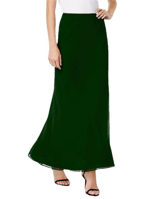 patrorna dark green maxi skirt