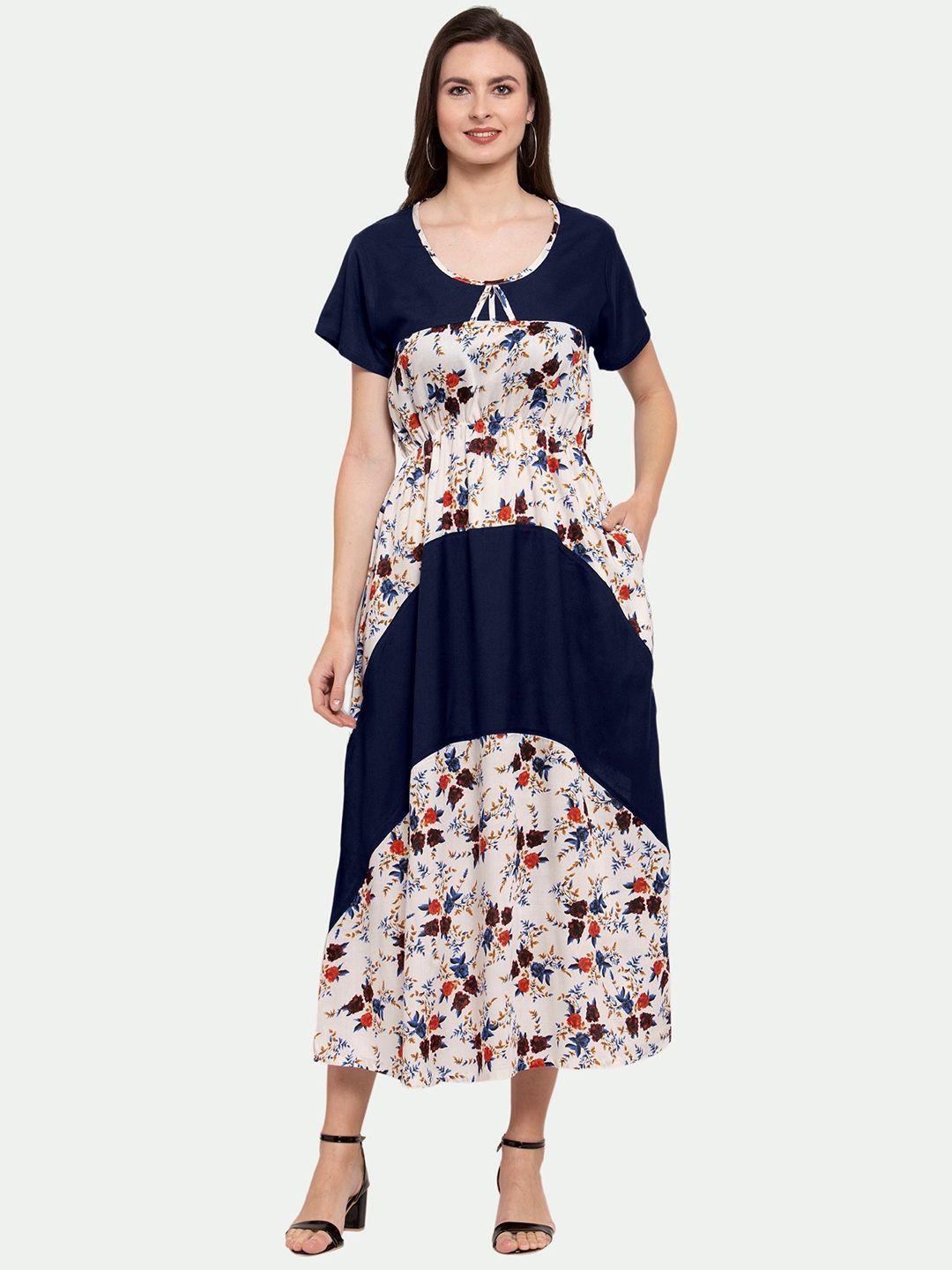 patrorna floral printed maxi dress