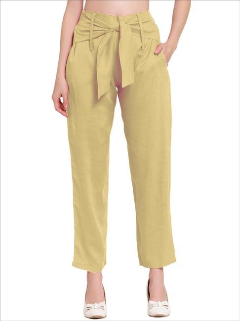 patrorna gold high rise relaxed fit trousers