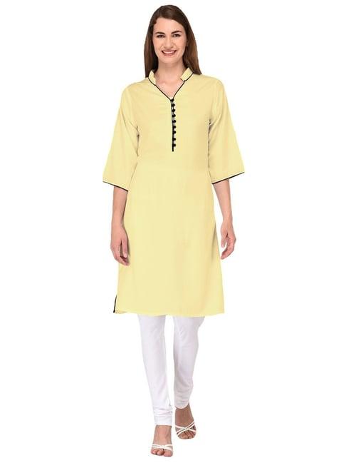 patrorna gold regular fit kurta