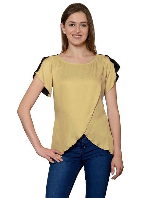 patrorna gold regular fit top