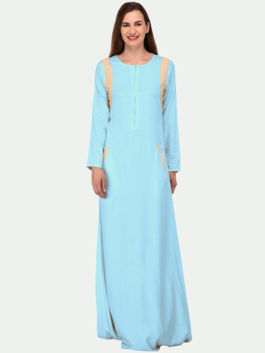 patrorna long sleeved maxi cotton dress