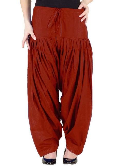 patrorna maroon regular fit salwar