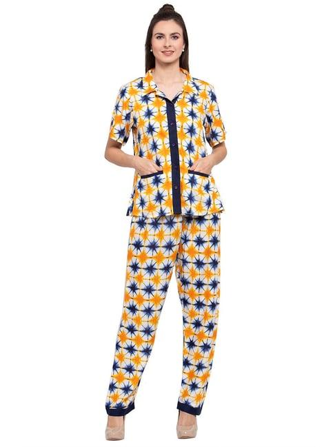 patrorna multicolor printed shirt with pyjamas
