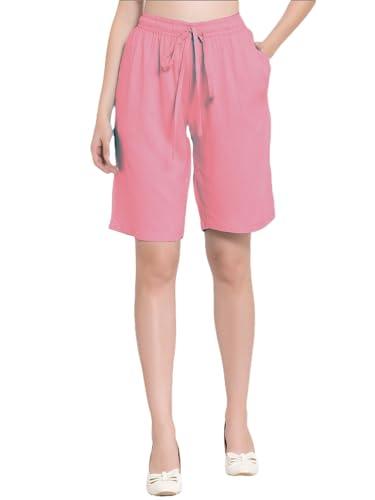 patrorna patrona womens bermuda shorts (pt8-1002_vinyl pink_l)