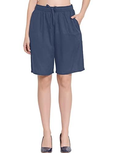 patrorna patrona womens maternity bermuda shorts (pt8mt-02_grey_5xl)