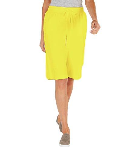 patrorna patrona womens maternity bermuda shorts (pt8mt-02_yellow_4xl)