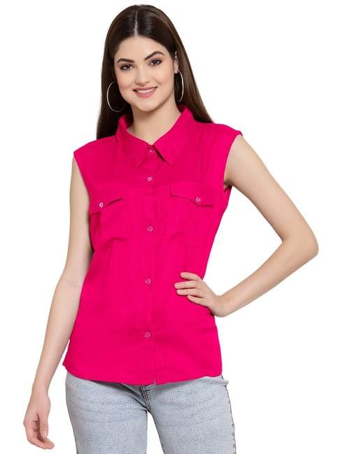 patrorna pink regular fit shirt