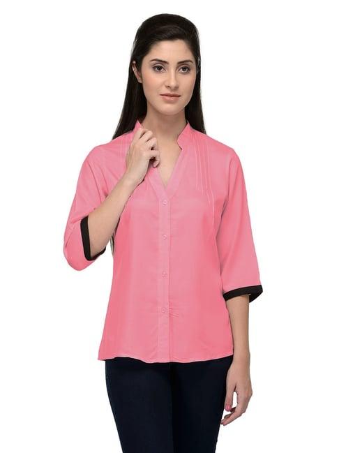 patrorna pink regular fit shirt