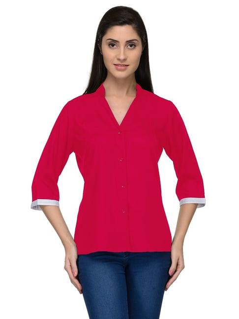 patrorna pink regular fit shirt