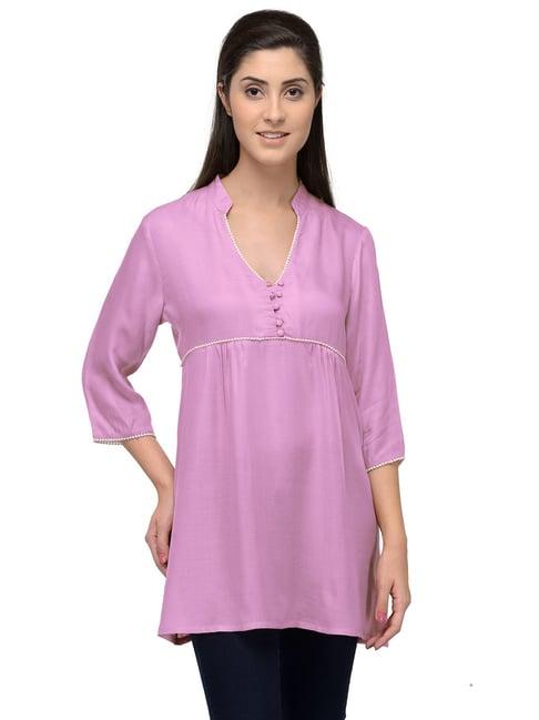 patrorna pink regular fit tunic