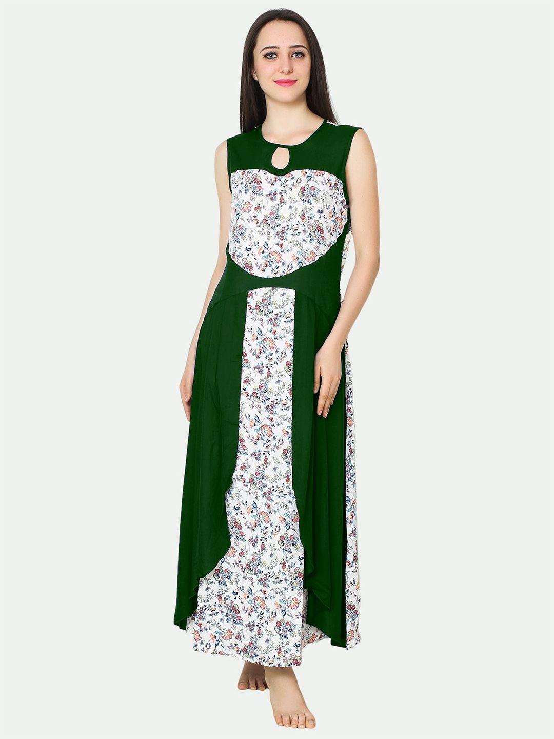 patrorna plus size floral printed keyhole neck maxi dress