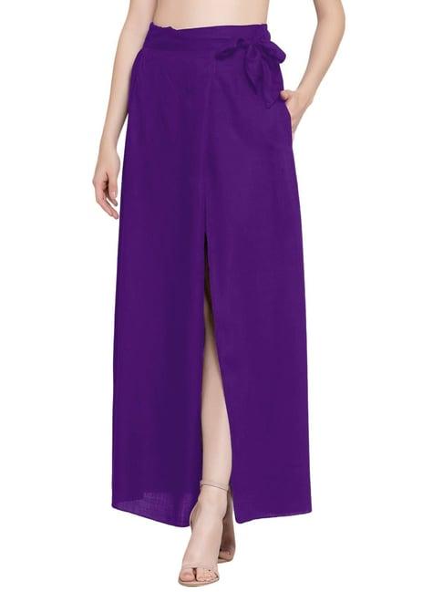 patrorna purple maxi skirt