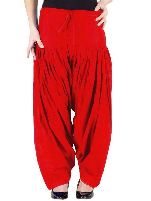 patrorna red regular fit salwar