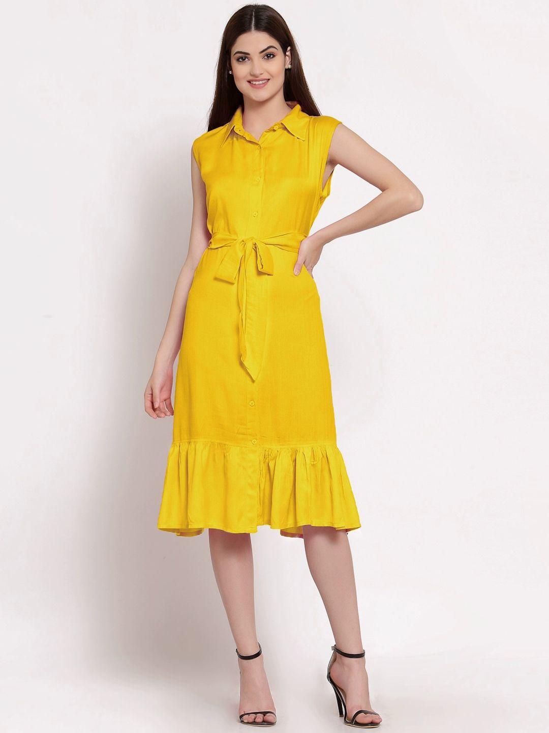 patrorna sleeveless shirt midi cotton dress