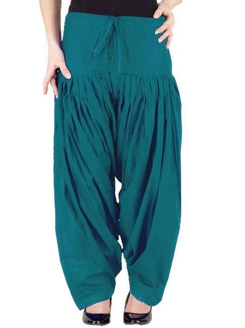 patrorna teal regular fit salwar