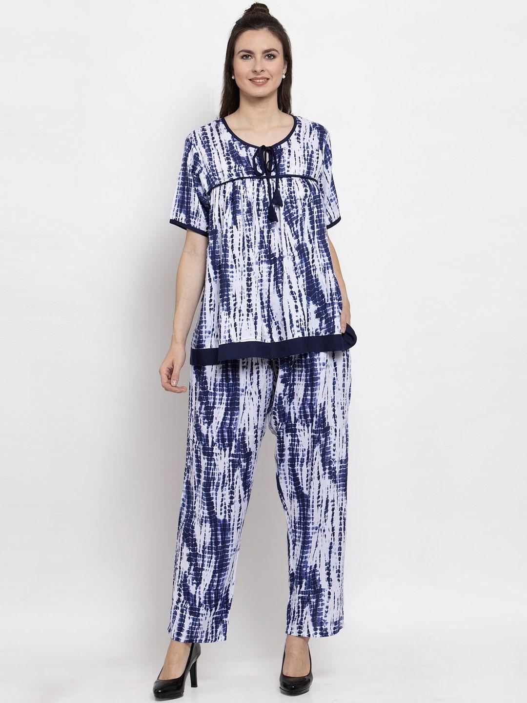 patrorna tie-dyed top with trousers co-ords