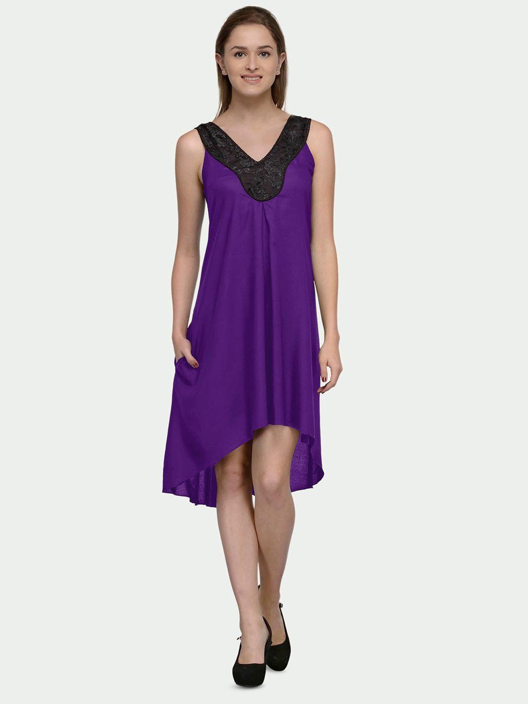 patrorna v-neck sleeveless cotton a-line dress