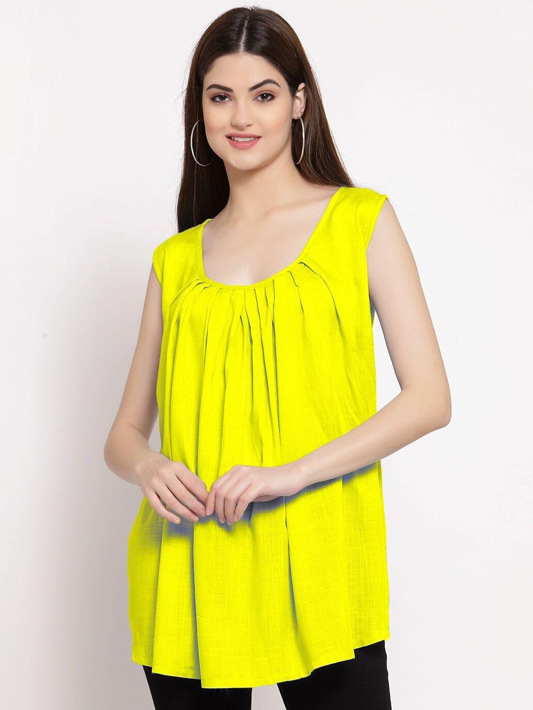 patrorna women  yellow top