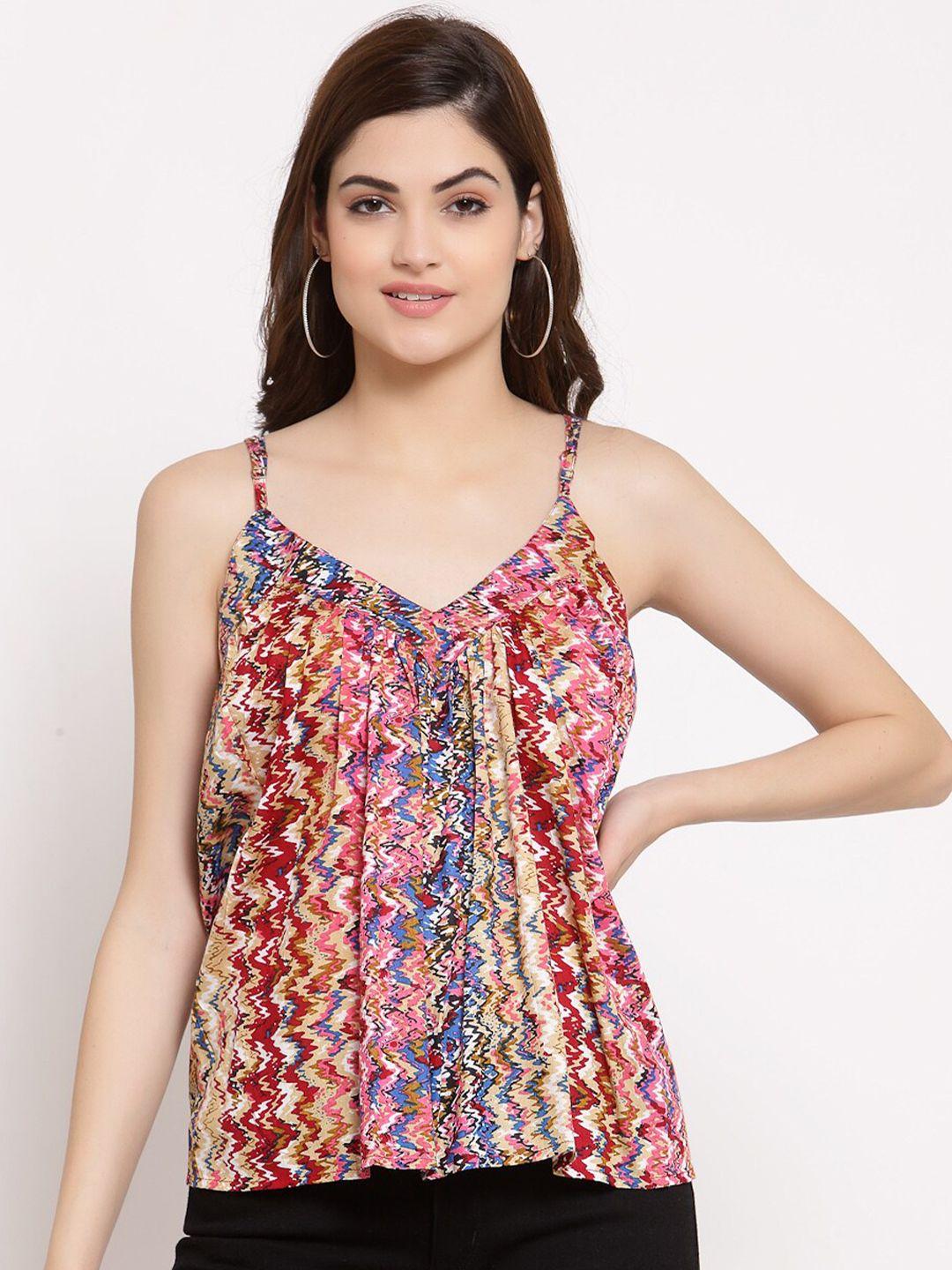 patrorna women multicoloured print top