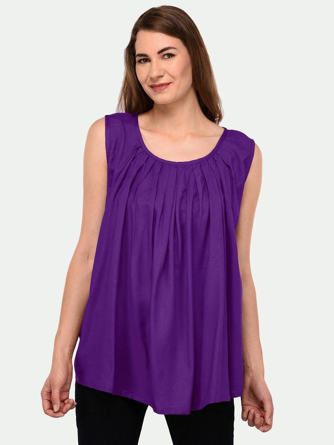patrorna women purple top
