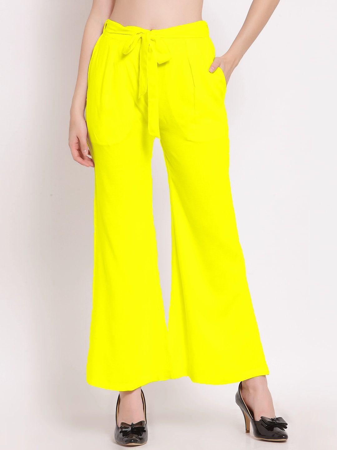 patrorna women smart tapered fit culottes trousers